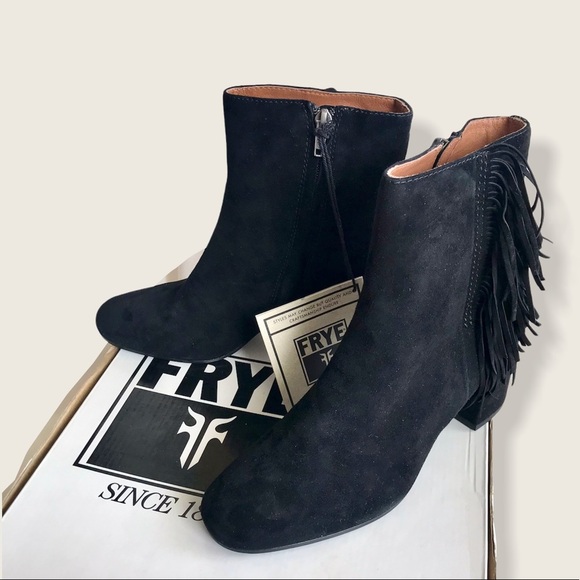 Frye Jodi Fringe Cute Short Festival Ankle Bootie - Picture 16 of 16